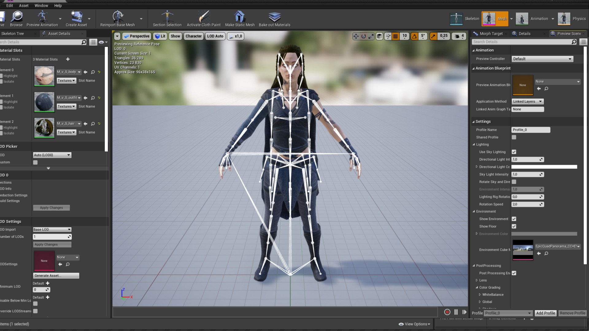 VIKING R 5 WOMAN BERSERKER Low-poly 3D model_18