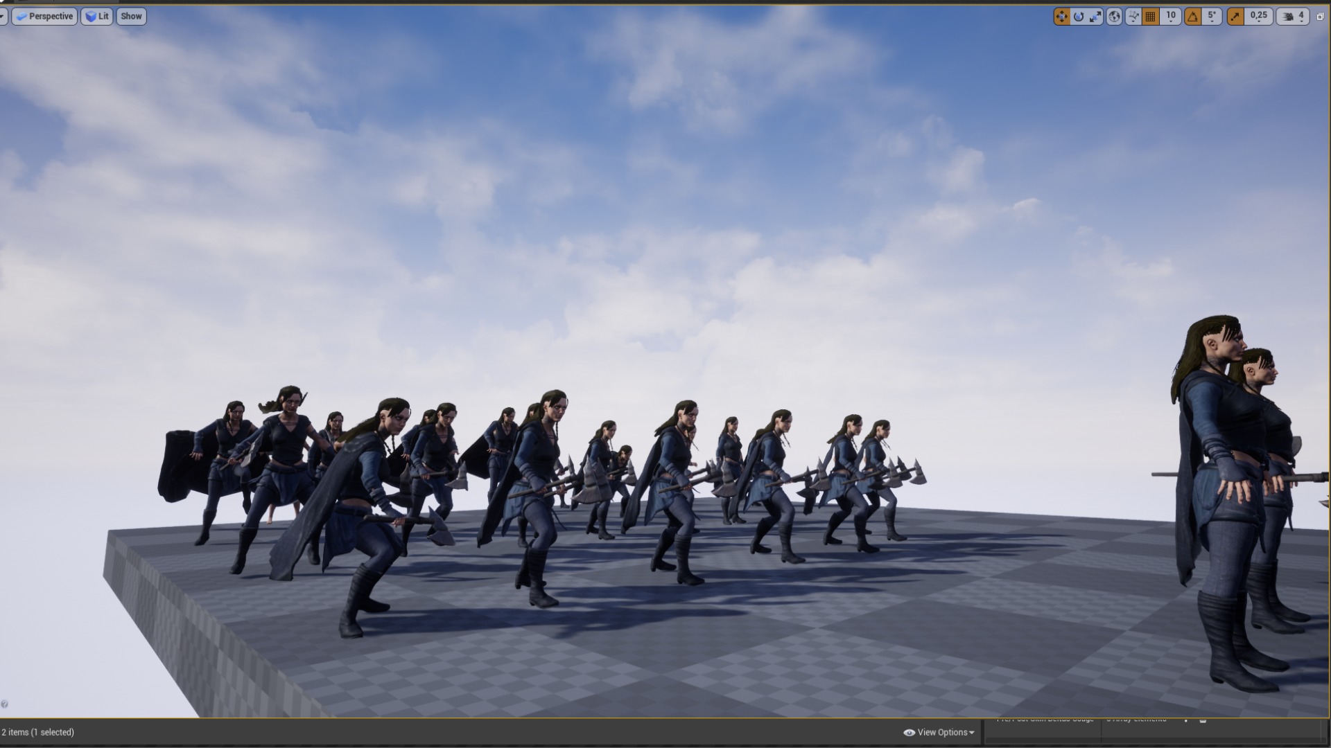 VIKING R 5 WOMAN BERSERKER Low-poly 3D model_17