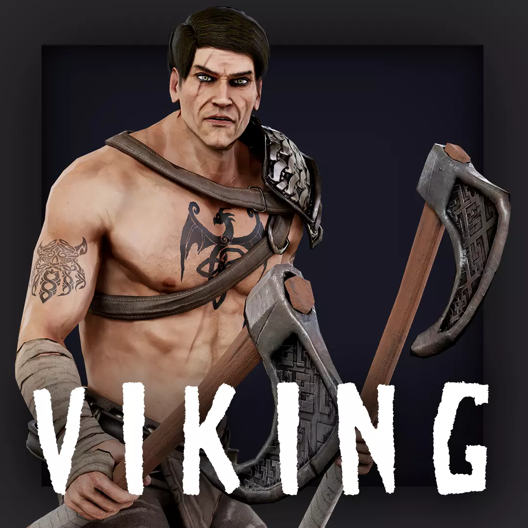 VIKING R 6 BERSERKER Low-poly 3D model_0