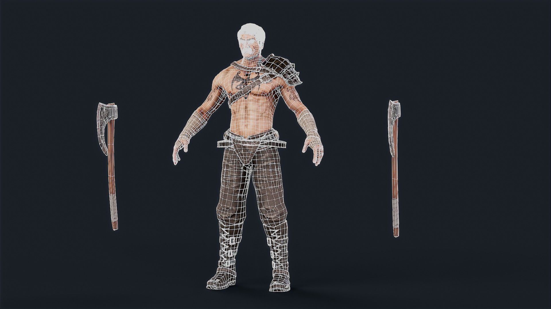 VIKING R 6 BERSERKER Low-poly 3D model_12