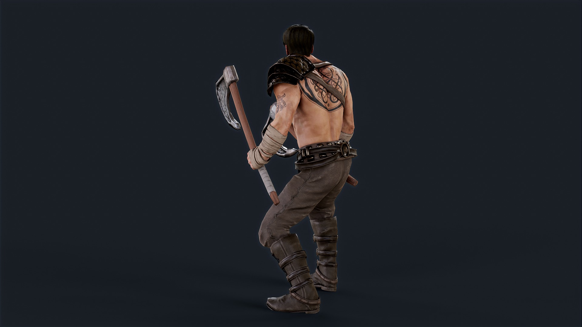 VIKING R 6 BERSERKER Low-poly 3D model_6