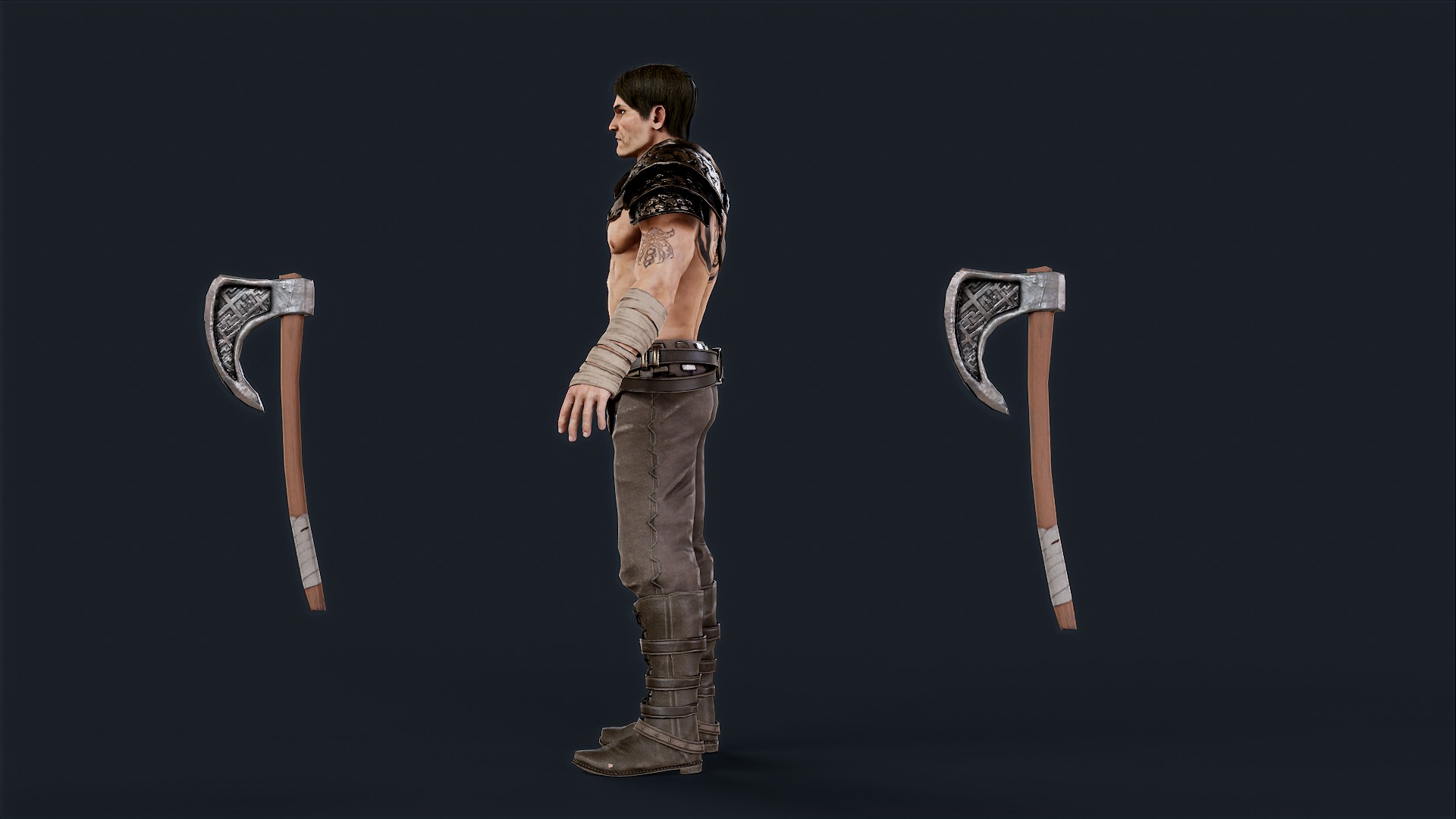 VIKING R 6 BERSERKER Low-poly 3D model_7