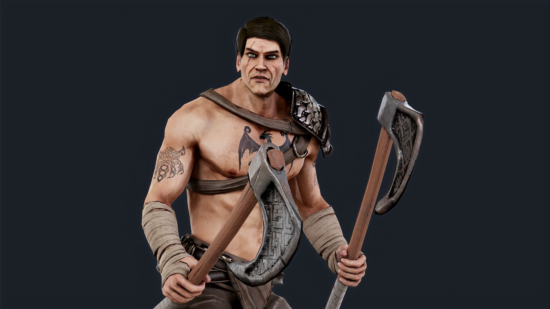 VIKING R 6 BERSERKER Low-poly 3D model_3