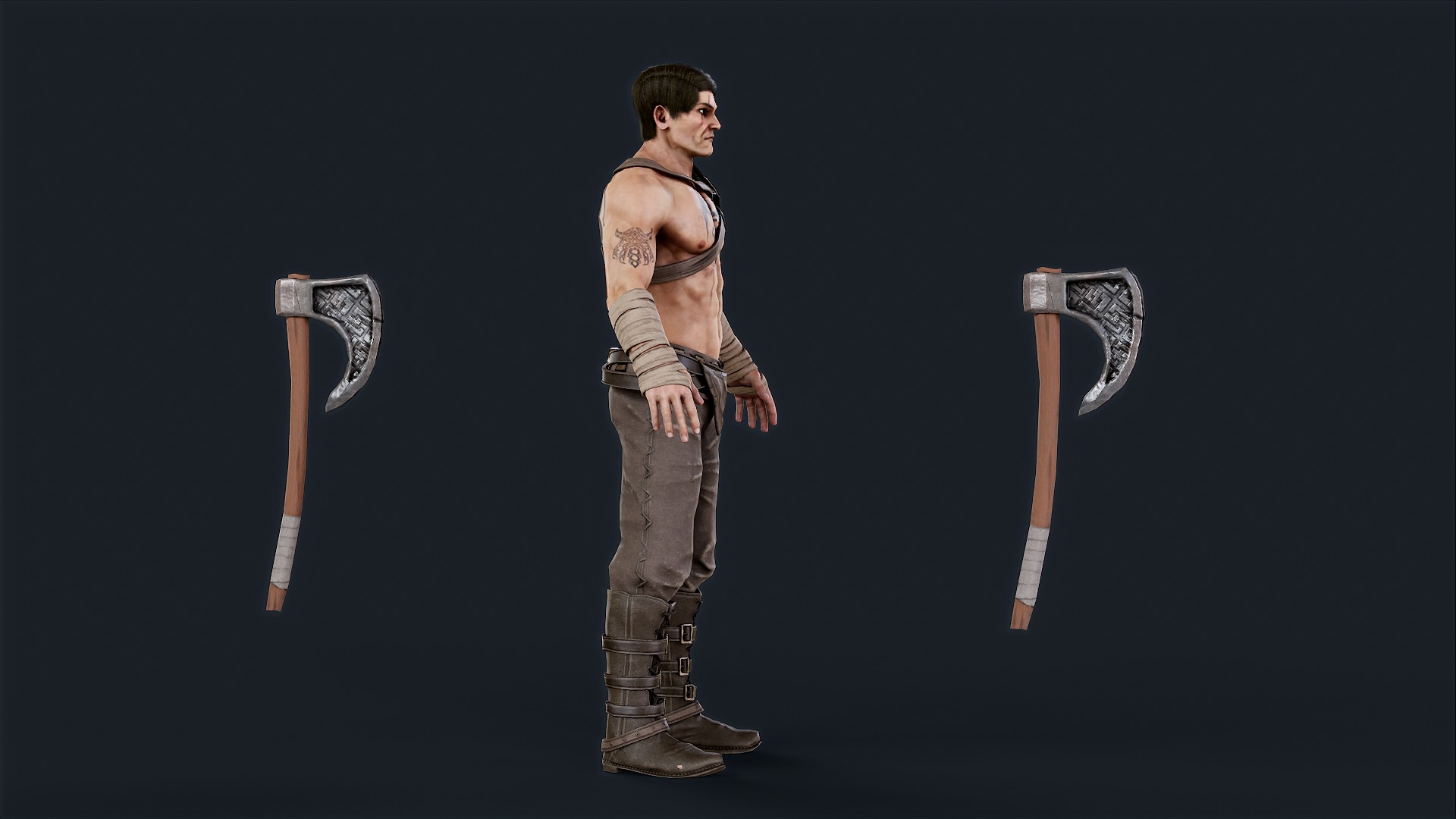 VIKING R 6 BERSERKER Low-poly 3D model_9