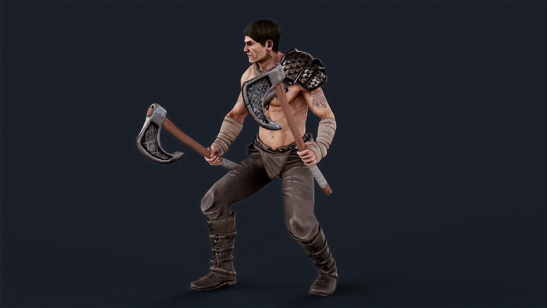 VIKING R 6 BERSERKER Low-poly 3D model_5