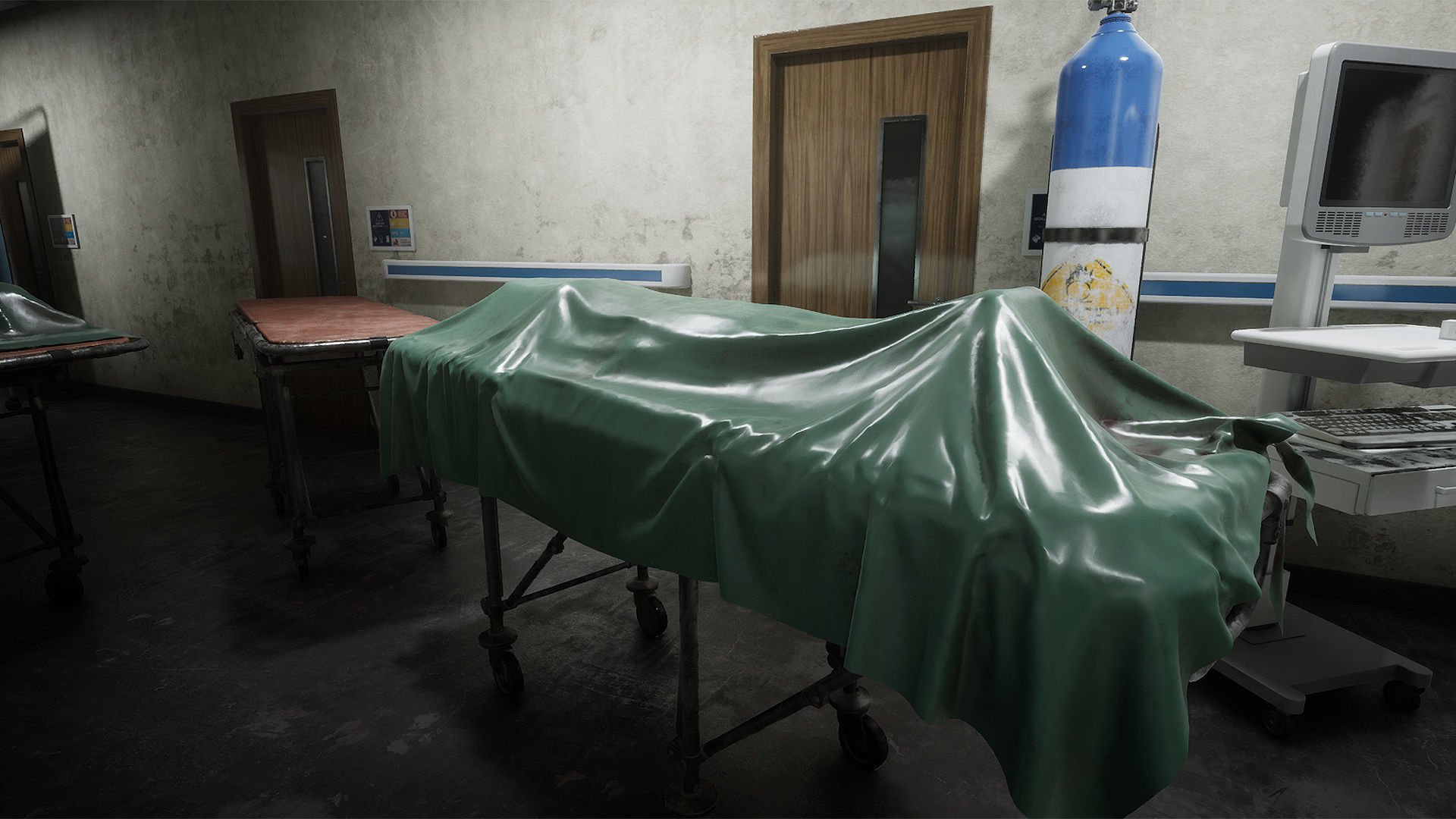 Hospital Horror Low-poly 3D model_10