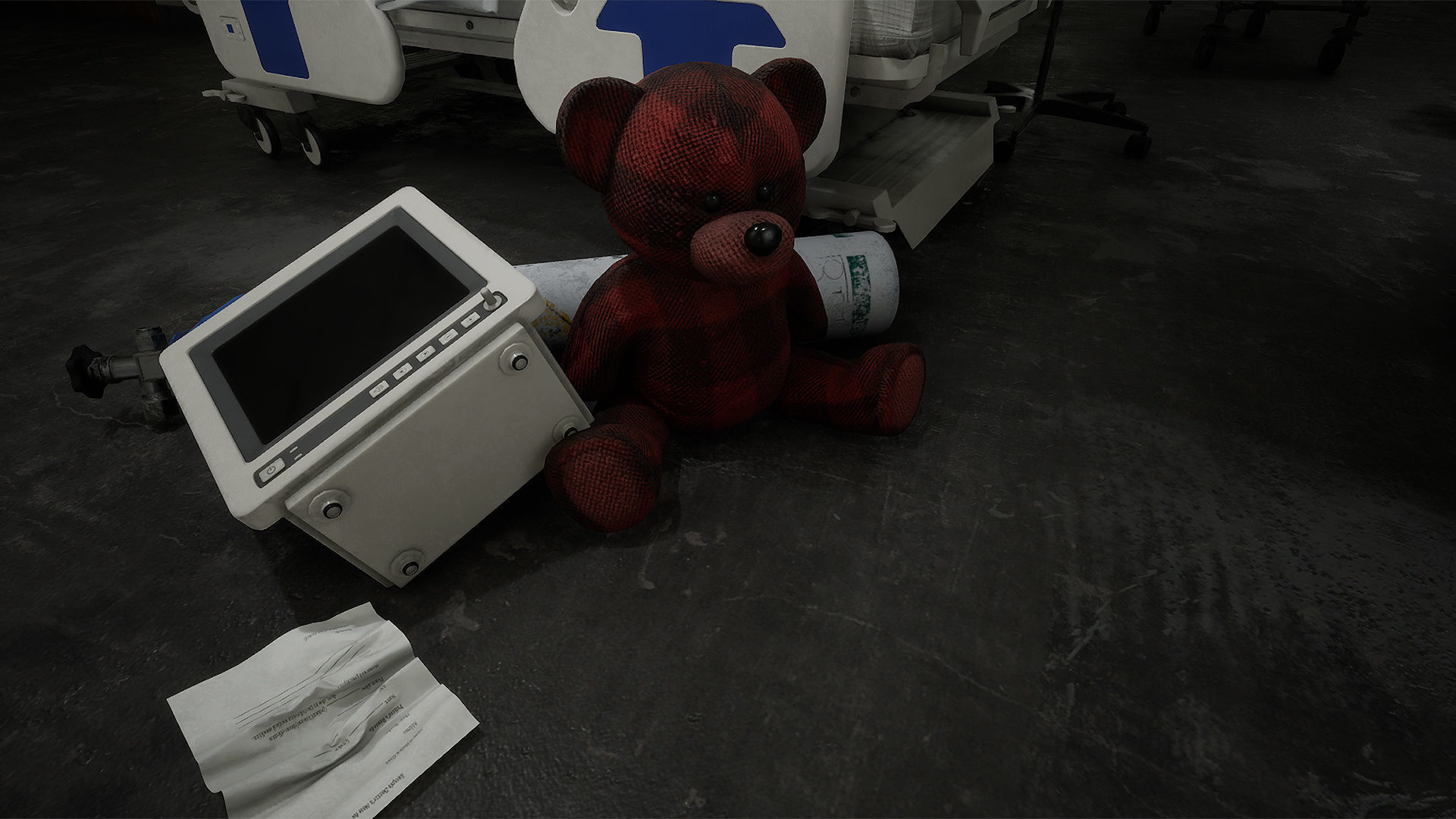 Hospital Horror Low-poly 3D model_8