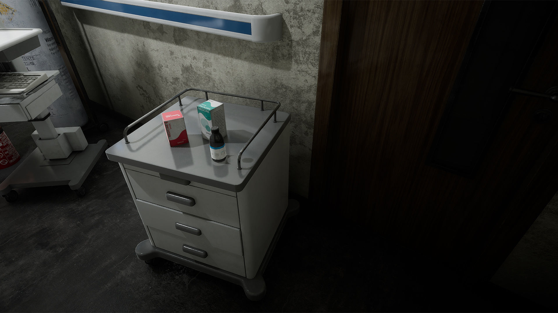 Hospital Horror Low-poly 3D model_9