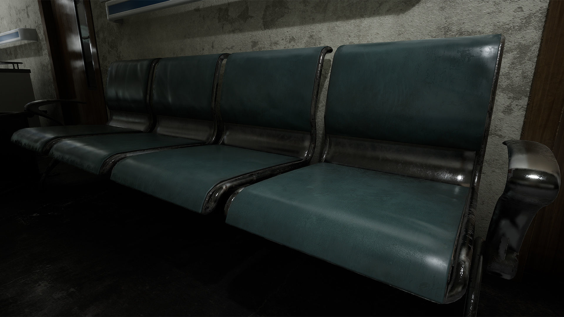 Hospital Horror Low-poly 3D model_7