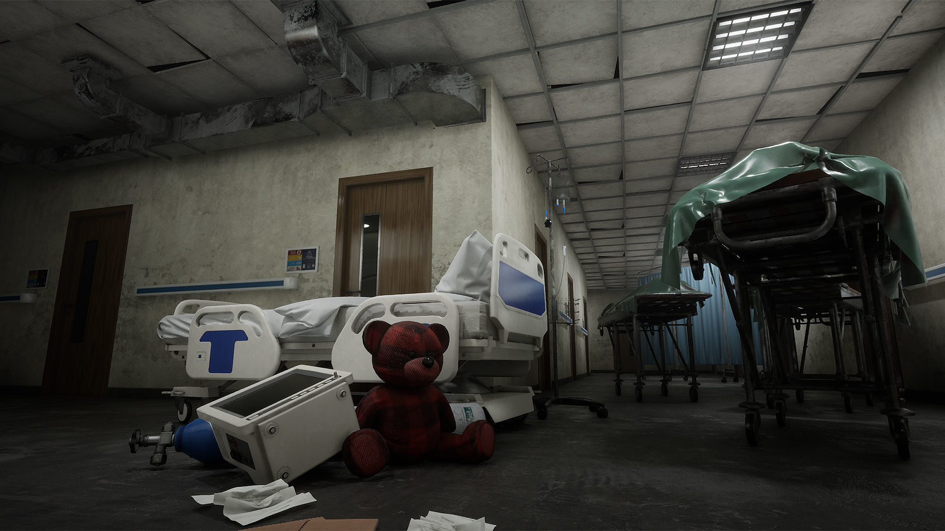 Hospital Horror Low-poly 3D model_3