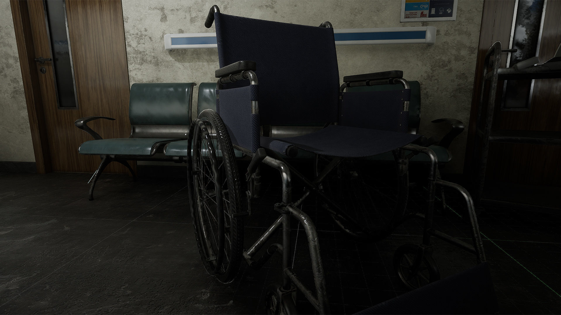 Hospital Horror Low-poly 3D model_6