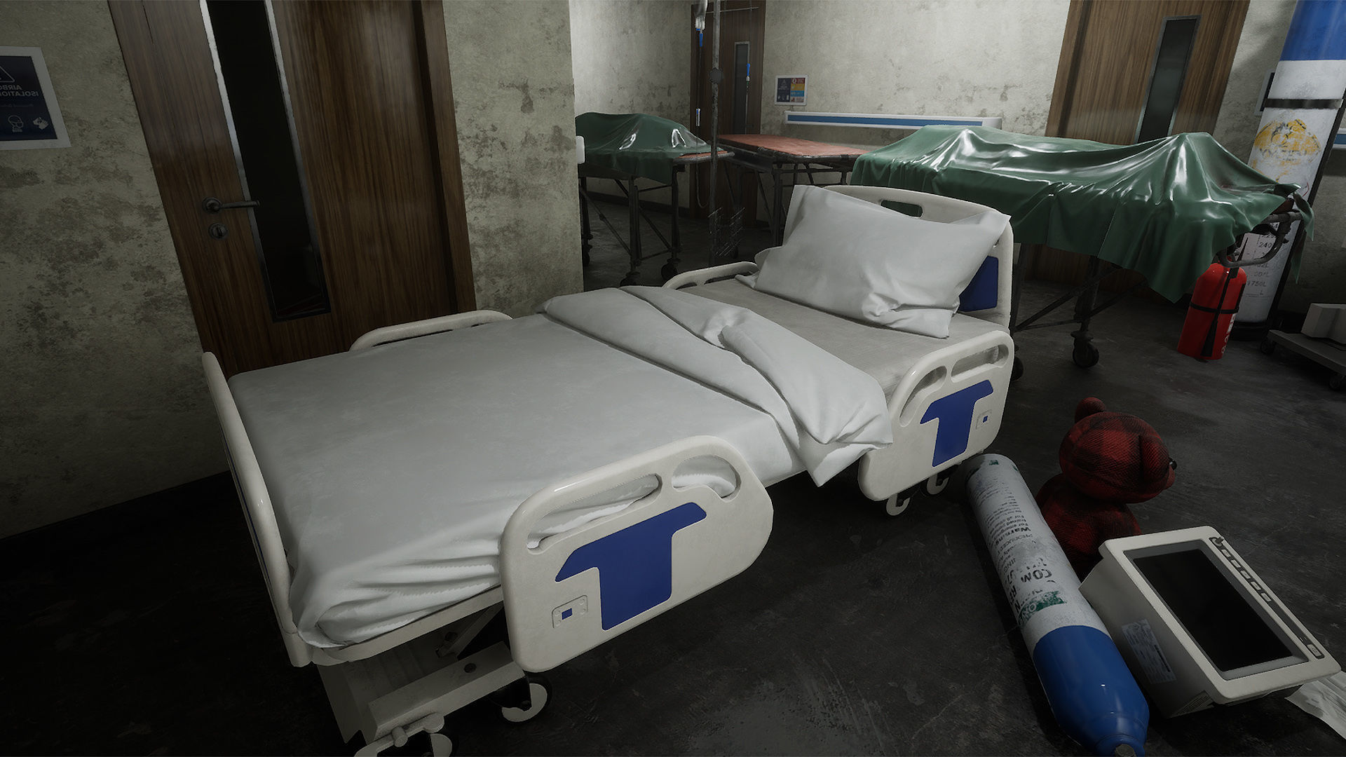 Hospital Horror Low-poly 3D model_12