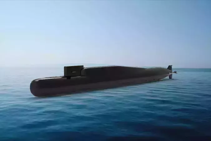 Delta-class submarine 3D model