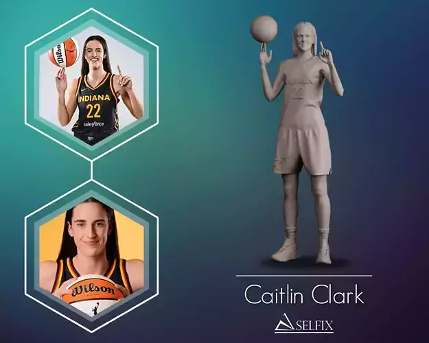 Caitlin Clark Statue 3D print model