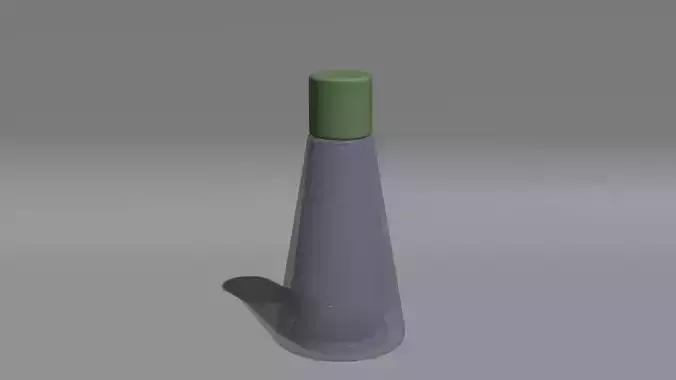 Cosmetic 3D Bottle 3D model