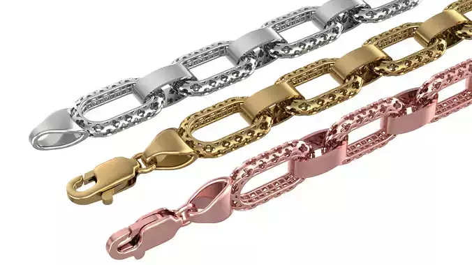 Gourmet Bracelet-3 3D print model