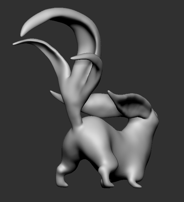 Carbuncle FFXIV STL  3D print model_3