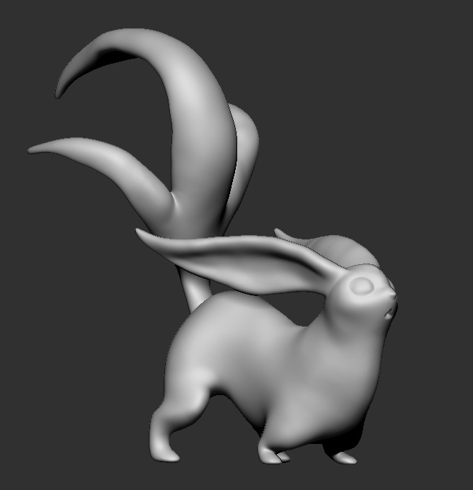 Carbuncle FFXIV STL  3D print model_1