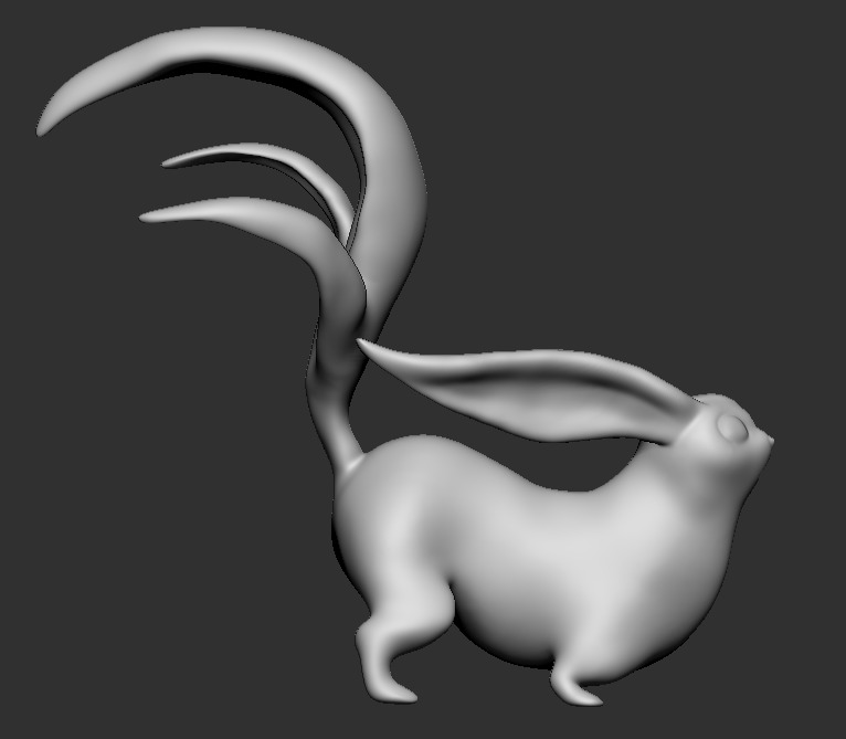 Carbuncle FFXIV STL  3D print model_2