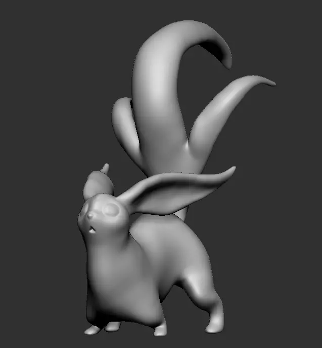 Carbuncle FFXIV STL  3D print model_0