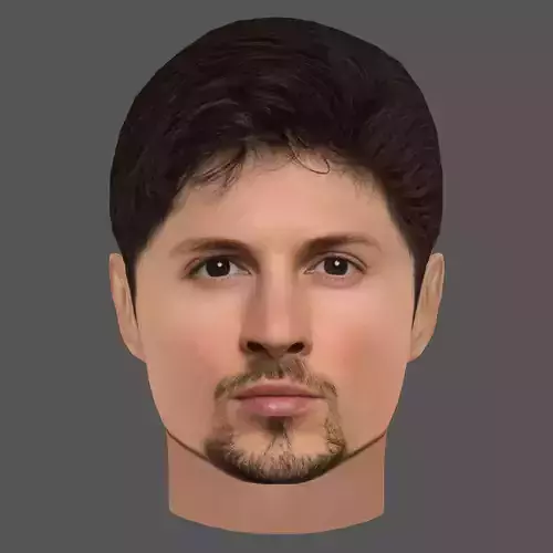 Pavel Durov Head - Low poly head for game