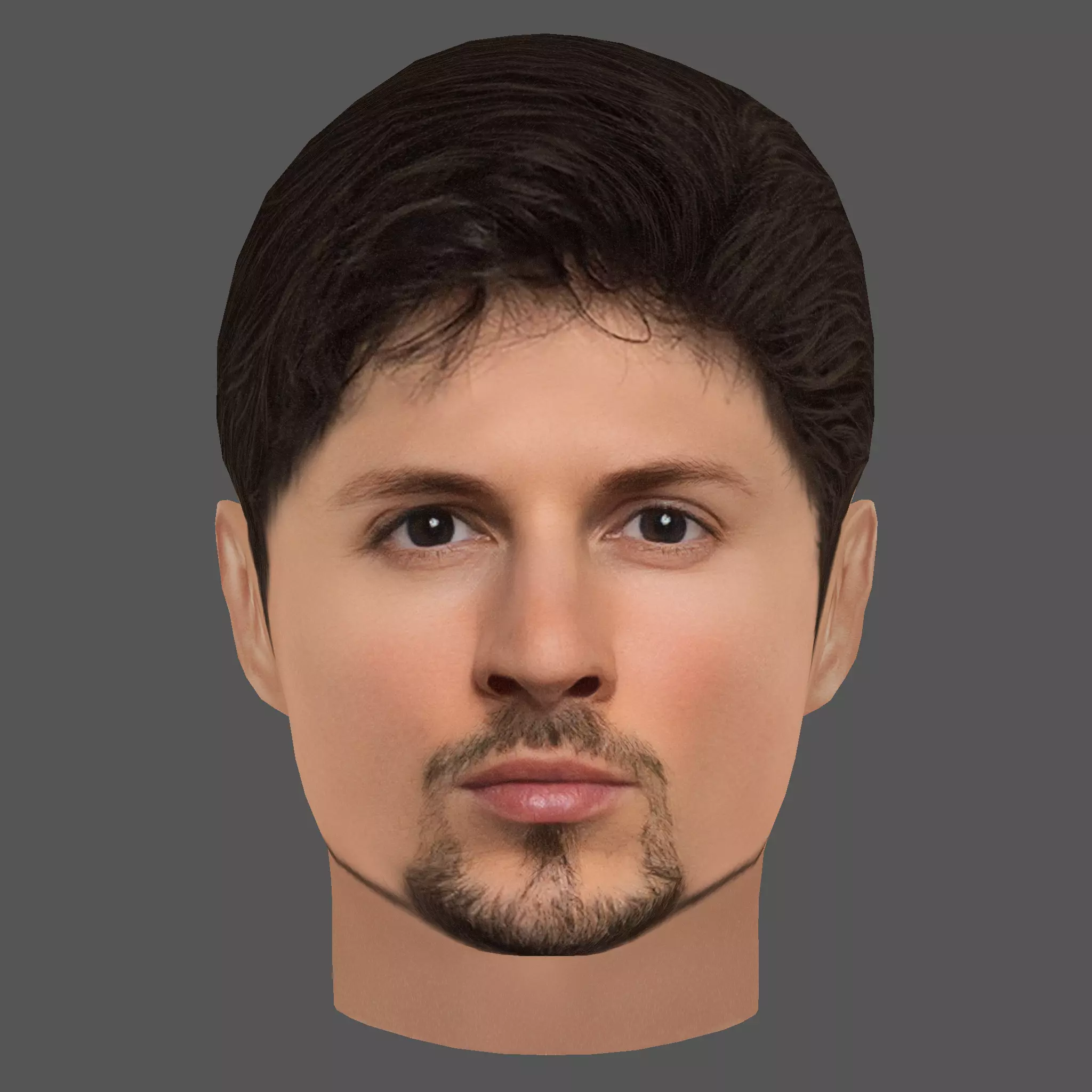 Pavel Durov Head - Low poly head for game Low-poly 3D model