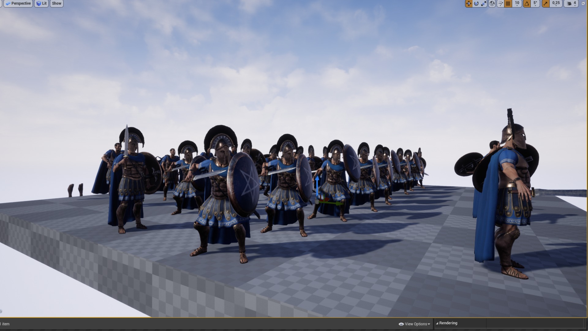 Athenian Royal Guard  Low-poly 3D model_19