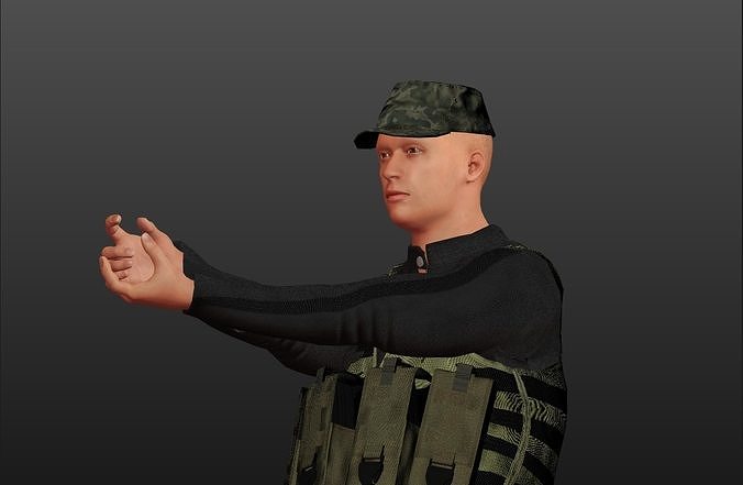 Tactical Team 8 posses 3D print model