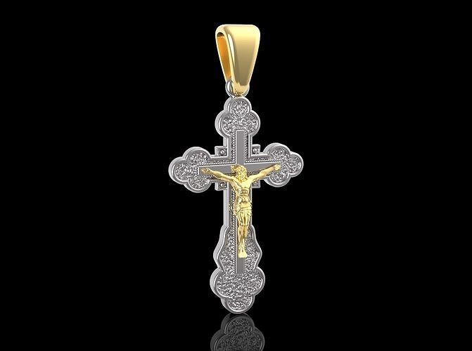 Christian cross 3D print model
