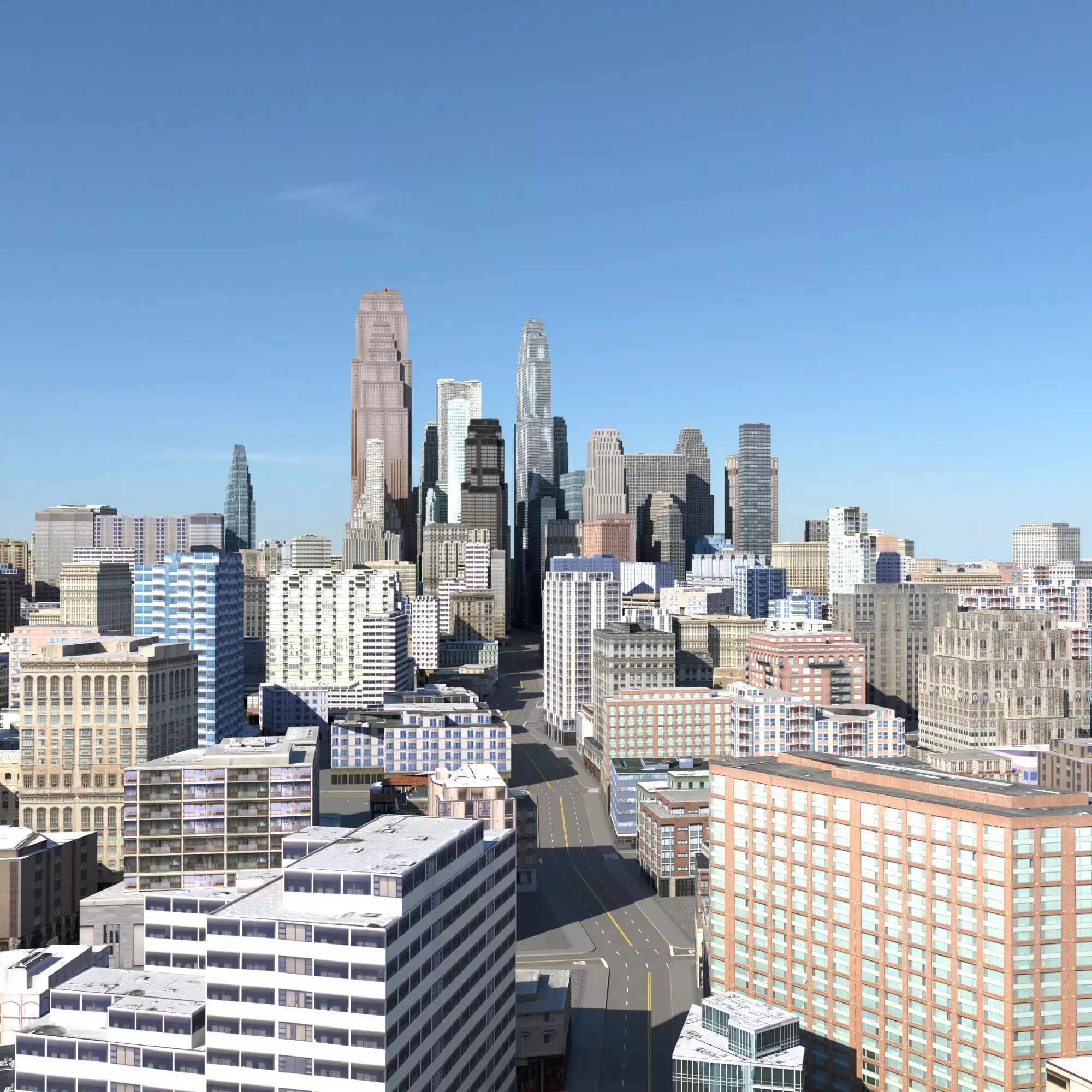 City 112 Low-poly 3D model