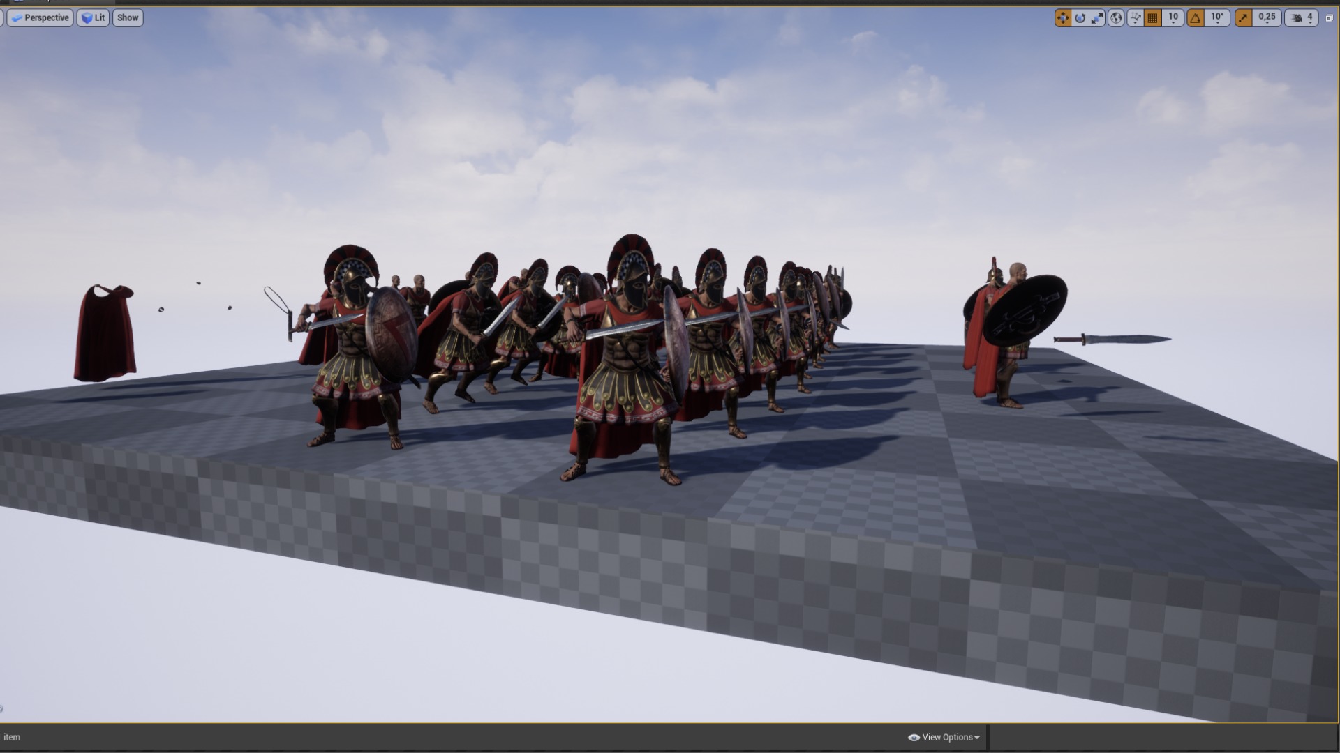 Spartan General Royal Guard Low-poly 3D model_20