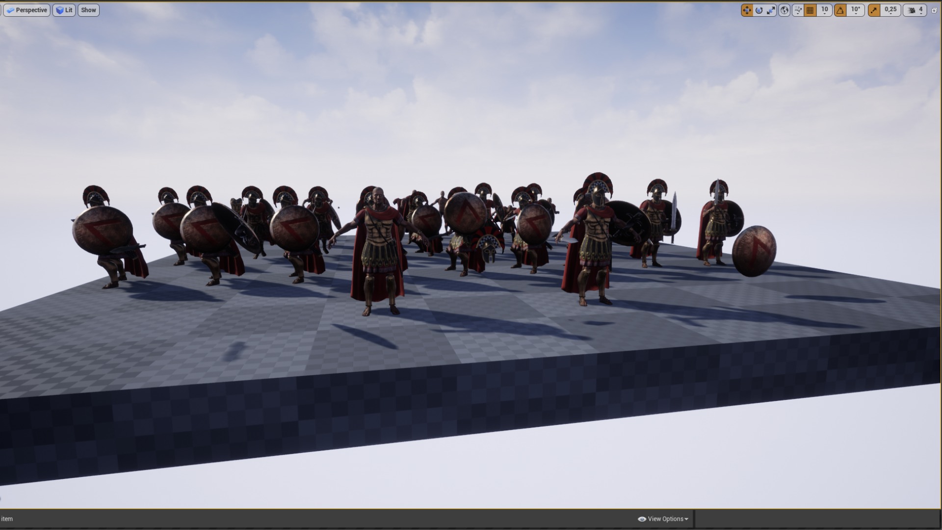 Spartan General Royal Guard Low-poly 3D model_21