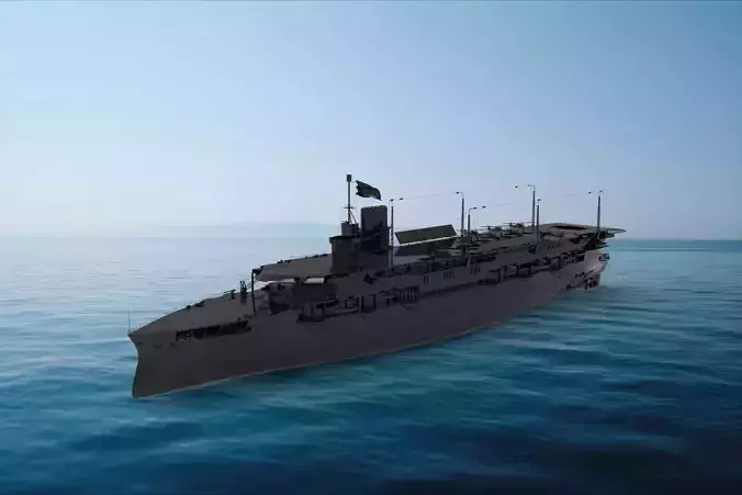 HMS Glorious carrier 3D model