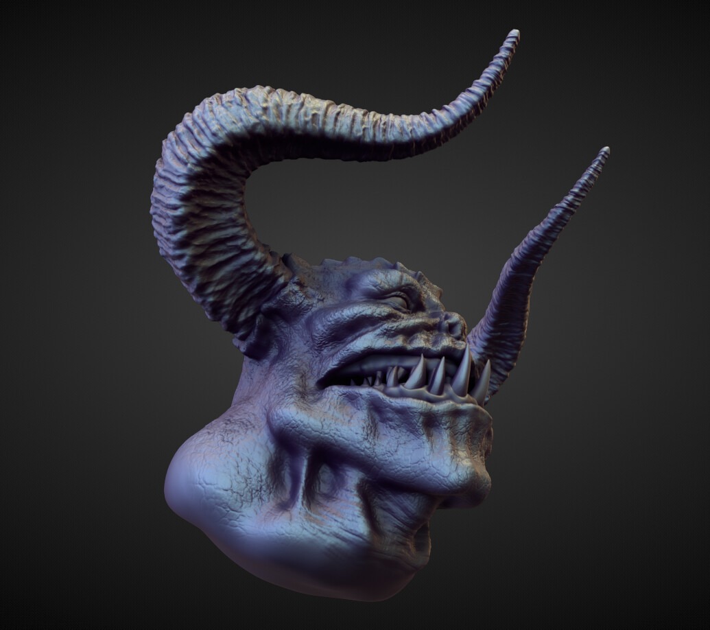 HEAD59 high poly sculpt 3D model_3