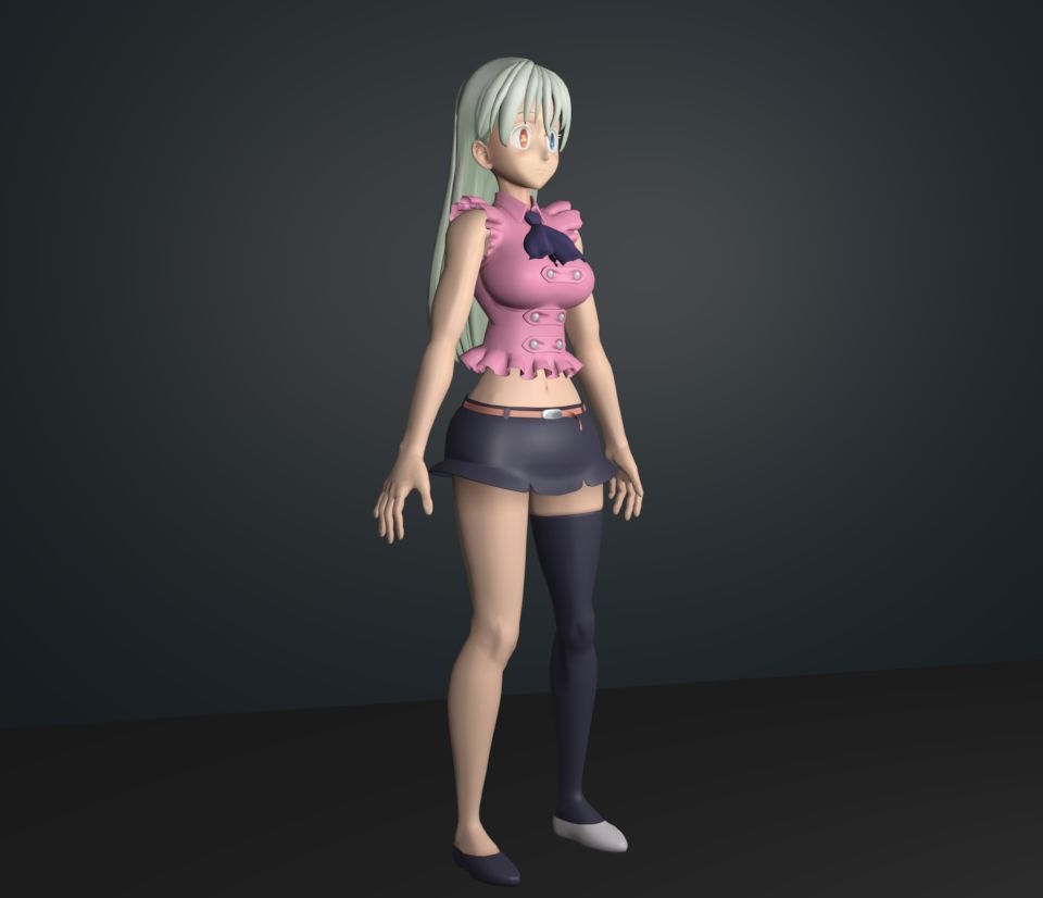 elizabeth 3D model_3