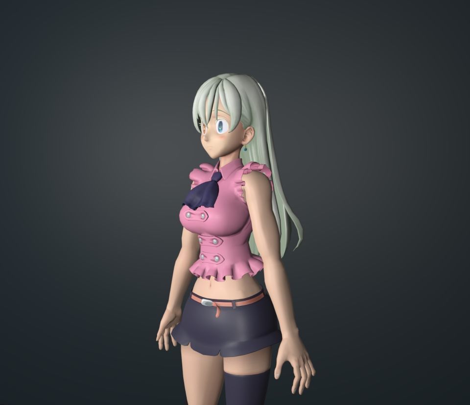 elizabeth 3D model_2