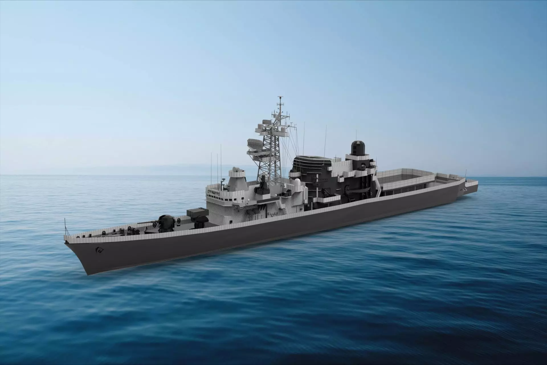 Hatsuyuki-class destroyer 3D model_0