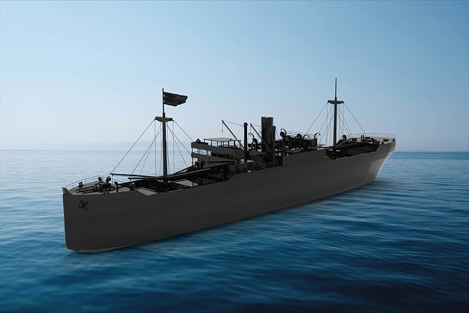 Hog island cargo carrier 3D model