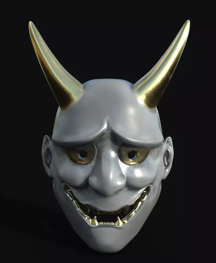 Hannya Mask - Japanese Mask 3D print model_0