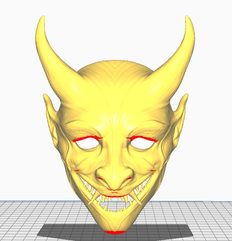 Demon Mask 3D print model_4