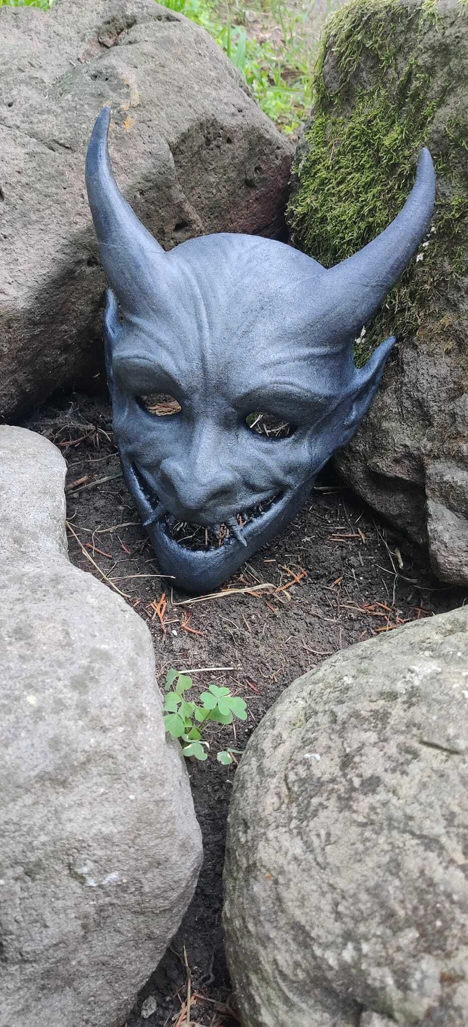 Demon Mask 3D print model_3