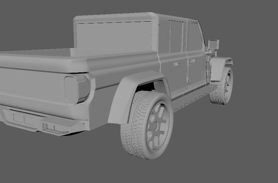 Jeep Wrangler Low-poly 3D model_15