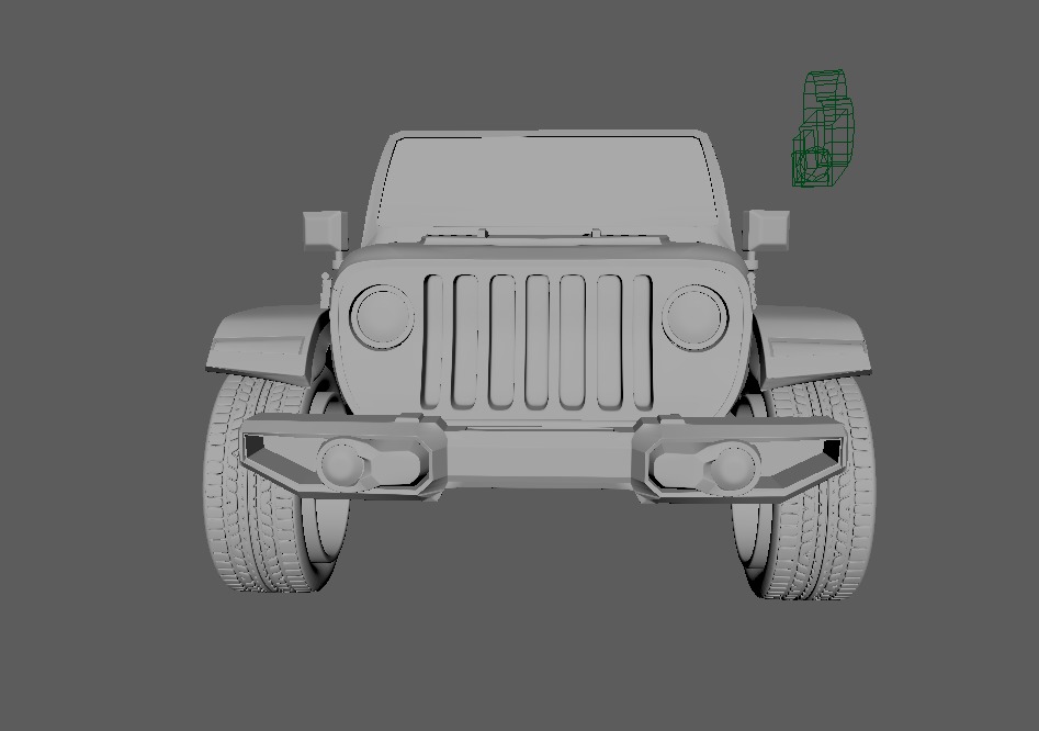Jeep Wrangler Low-poly 3D model_16