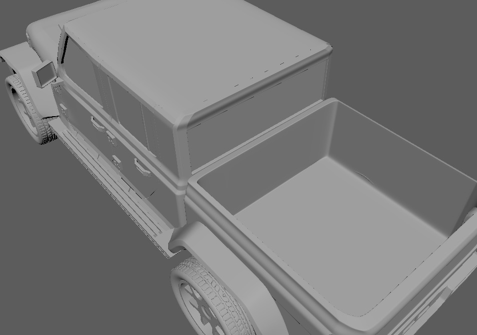 Jeep Wrangler Low-poly 3D model_21