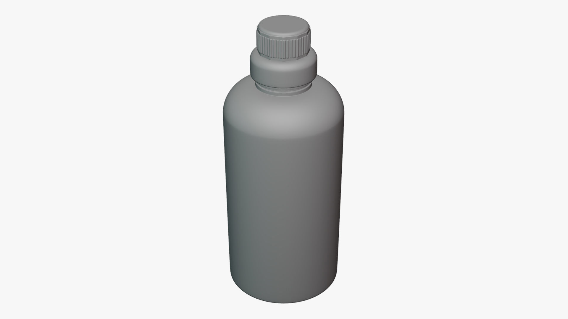 Basic Detergent Bottle - Geometry Only No Textures No Materials 3D model_1