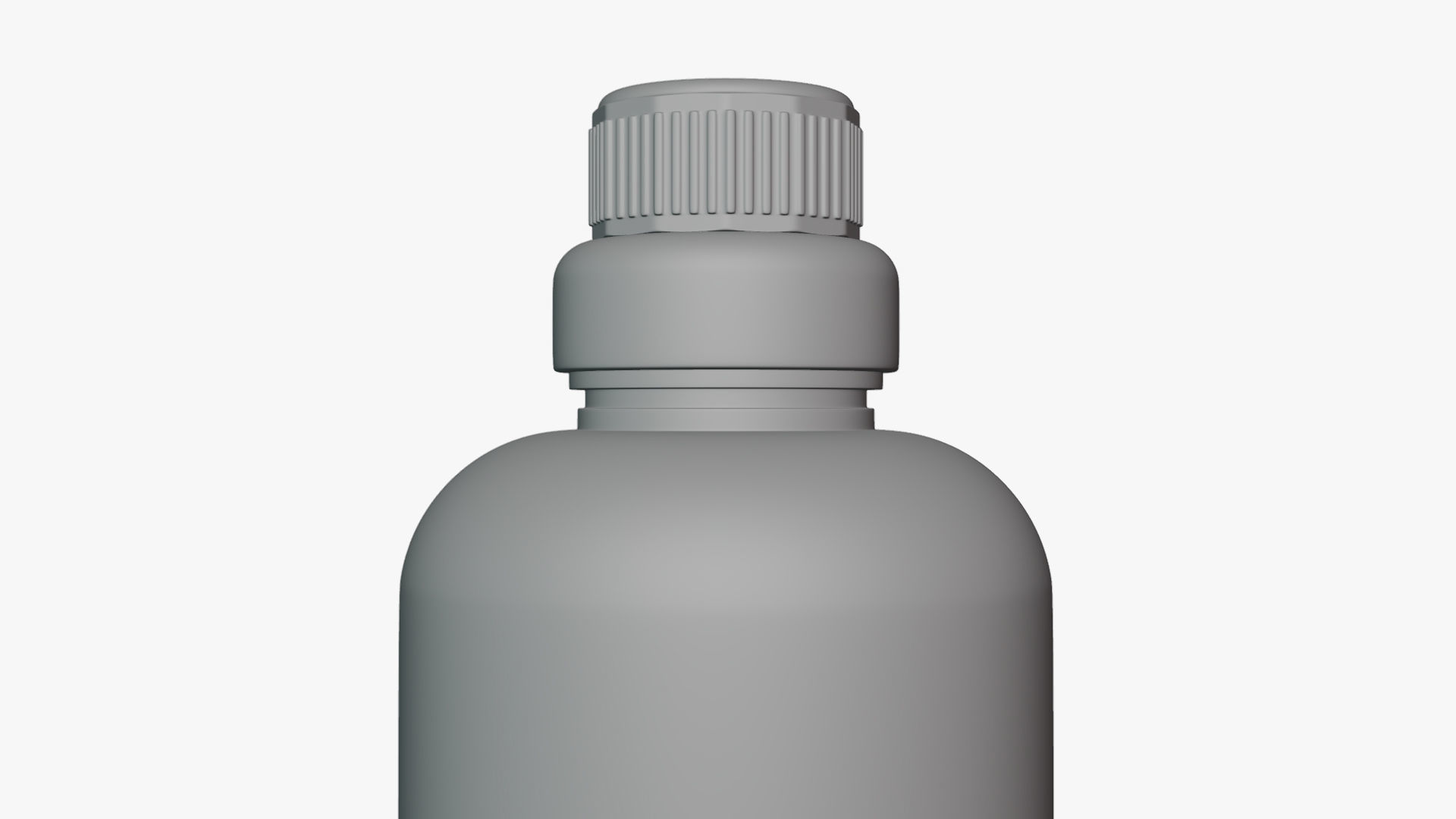 Basic Detergent Bottle - Geometry Only No Textures No Materials 3D model_2