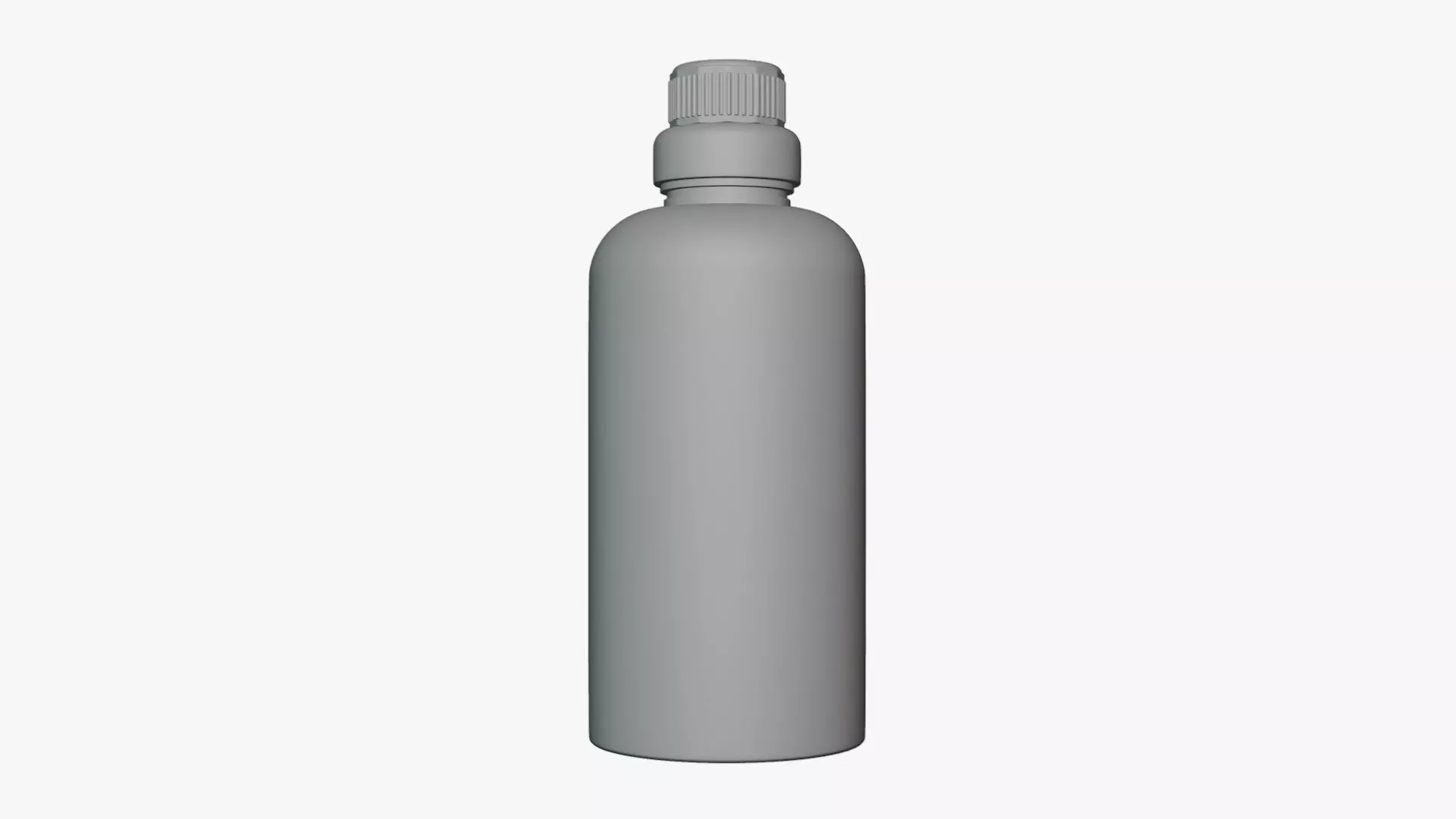 Basic Detergent Bottle - Geometry Only No Textures No Materials 3D model_0