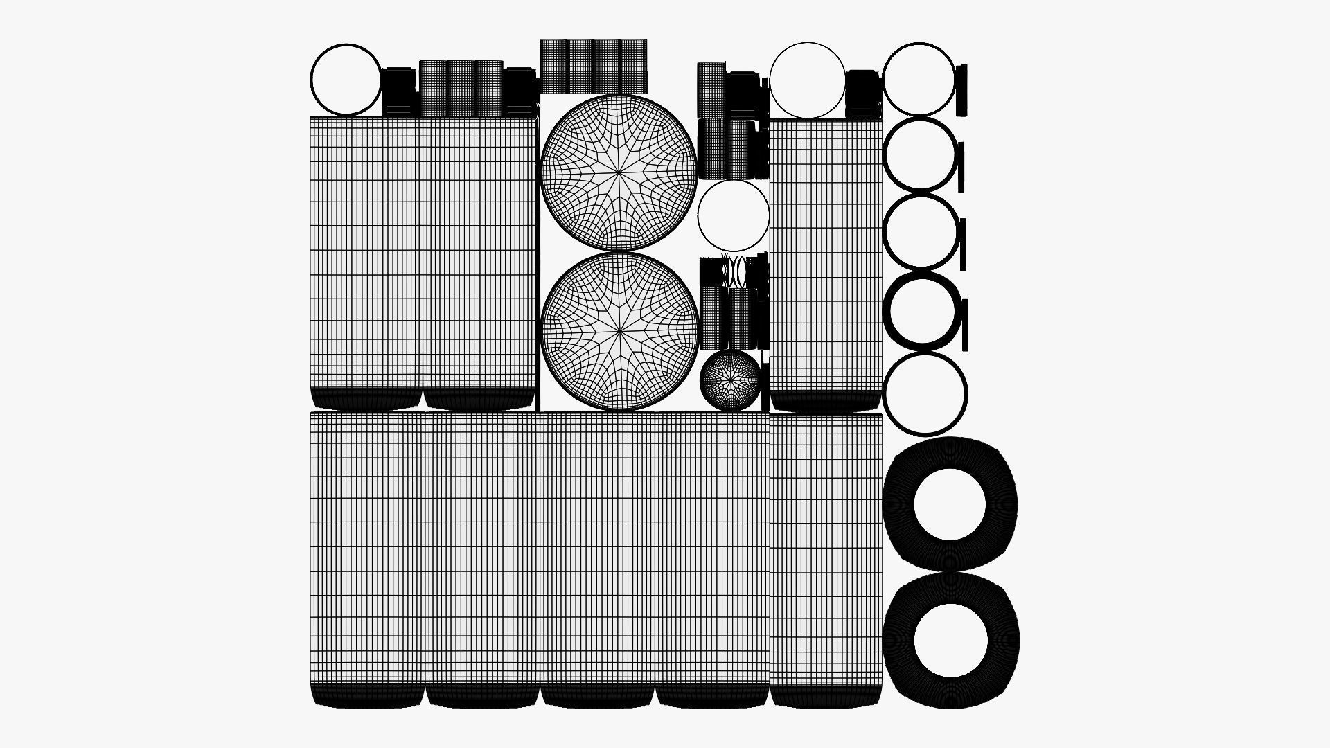 Basic Detergent Bottle - Geometry Only No Textures No Materials 3D model_6