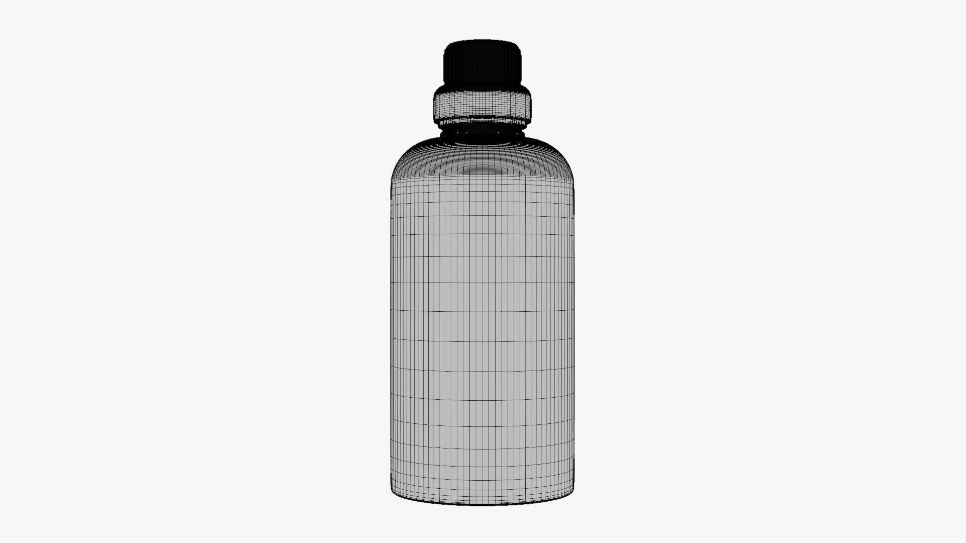 Basic Detergent Bottle - Geometry Only No Textures No Materials 3D model_5