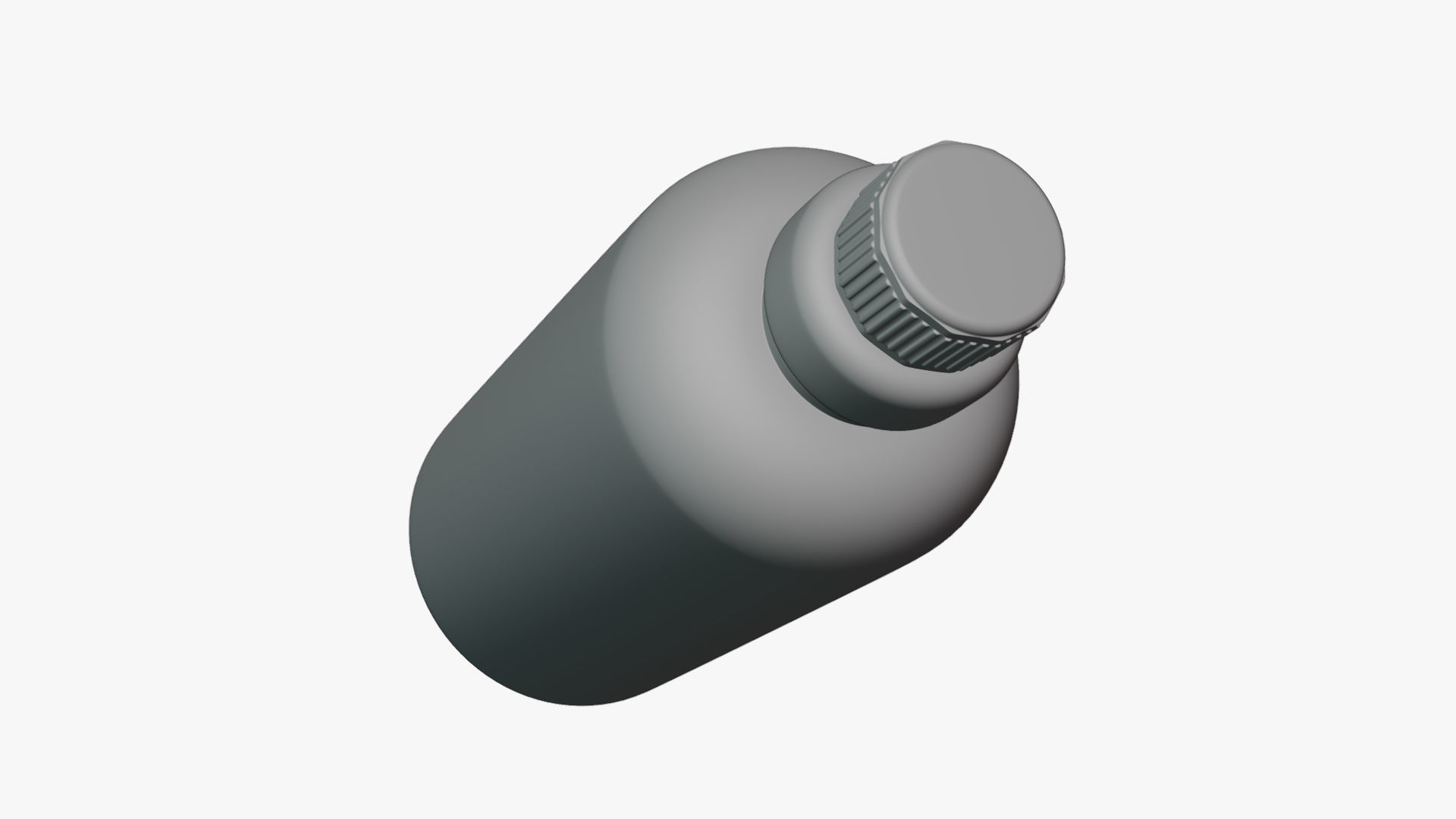 Basic Detergent Bottle - Geometry Only No Textures No Materials 3D model_3